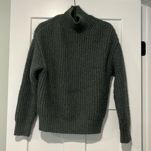 Green cozy knit oversized sweater